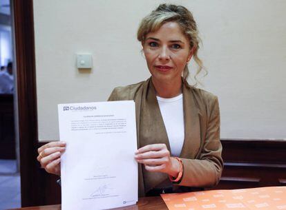 La diputada Marta Martín, en el Congreso de los diputados.