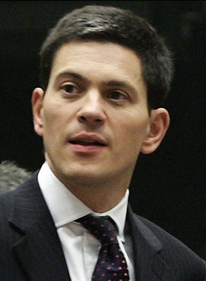 El ministro británico de Exteriores, David Miliband