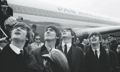 Los Beatles, en su gira norteamericana de 1964.