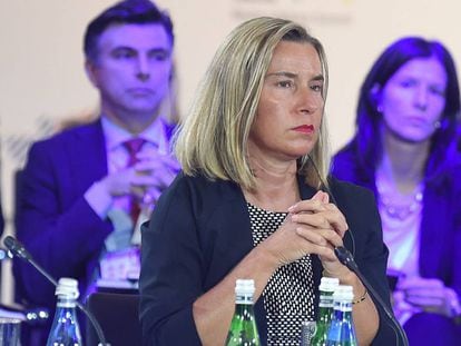 La jefa de la diplomacia europea, Federica Mogherini, durante un acto en Poznan, Polonia, la semana pasada.