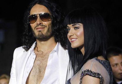 Katy Perry y su exmarido Russell Brand, en 2010.