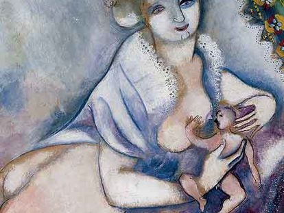 <i>Maternidad</i> (1914), de Chagall.