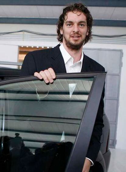 Pau Gasol, ayer en Madrid.