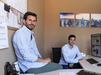 Albert Marcet (izquierda) e Ignacio Corbat (derecha), cofundadores del 'hedge fund' Hanway Capital. 