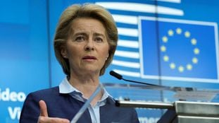 La presidenta de la Comisión Europea, Ursula von der Leyen.