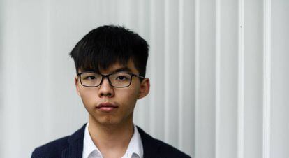 Joshua Wong, el 20 de junio en Hong Kong.