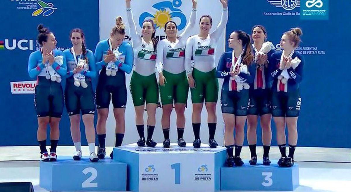 Las mexicanas Gaxiola, Salazar y Verdugo se cuelgan el oro en el campeonato  panamericano de ciclismo