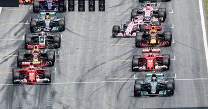 La salida del GP de Austria, el pasado 9 de julio.