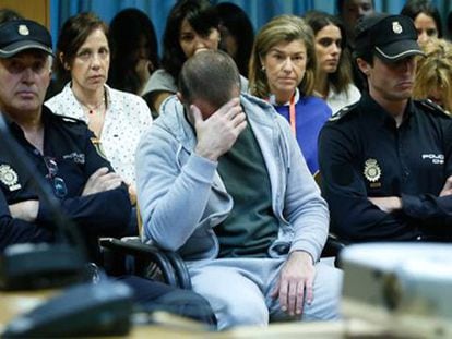 Antonio Ortiz, presunto pederasta de Ciudad Lineal, al inicio del juicio contra él en la Audiencia Provincial de Madrid.