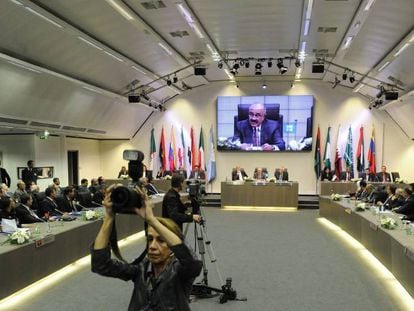 Reunión de la OPEP en Viena.