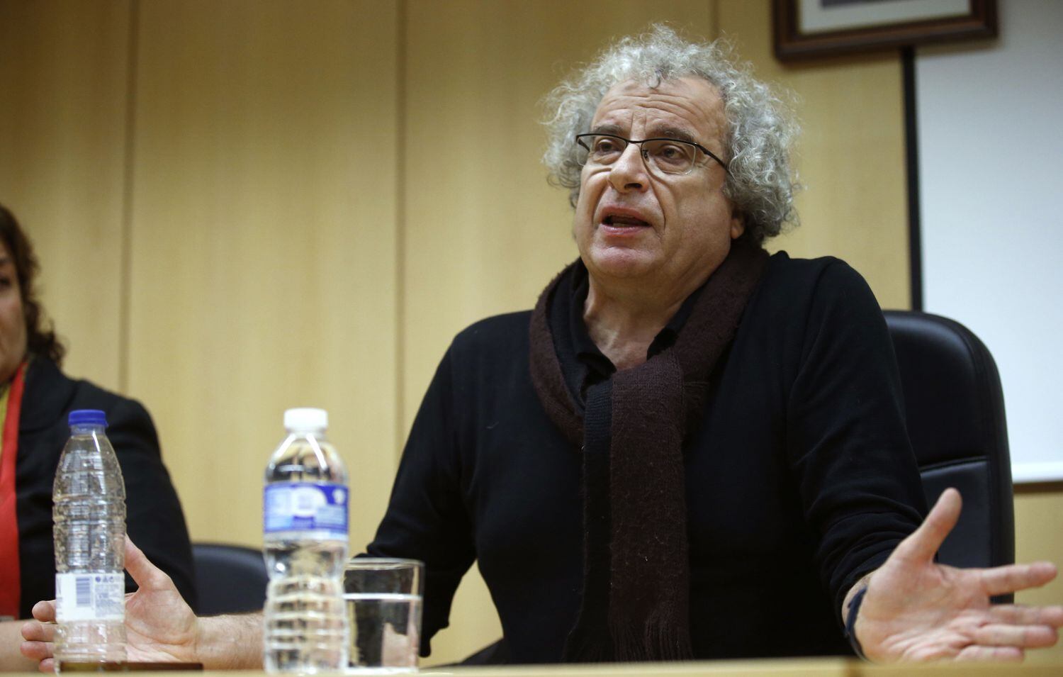 José María Calleja, durante una conferencia sobre ETA en la Universidad Autónoma de Madrid, en 2016.