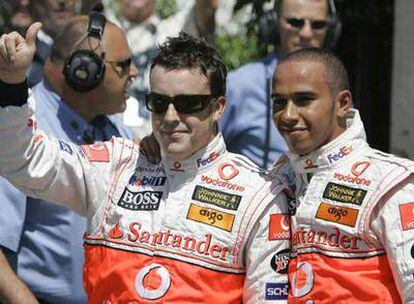 Fernando Alonso y Lewis Hamilton