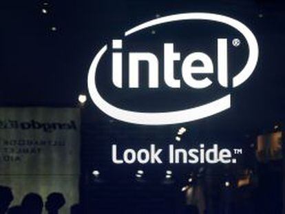 Logo de Intel en la feria Computex de Taiw&aacute;n