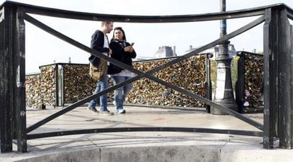 El Pont des Arts, en París.