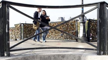 El Pont des Arts, en Par&iacute;s.