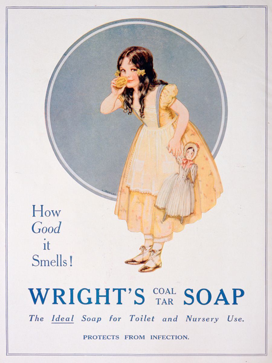 Una campaña para vender jabón anuncia que protege contra la infección.