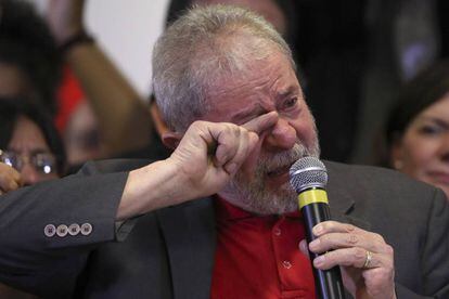 Lula, en una roda de premsa a São Paulo aquest dijous.
