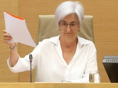 María José Segarra, en julio pasado en el Congreso. En vídeo, su intervención este lunes durante la apertura del año judicial.