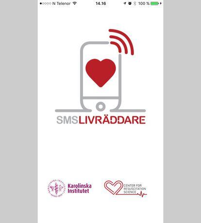 La aplicación sueca SMS Lifesaver funciona en Estocolmo. Está desarrollada en colaboración con el Instituto Karolinska y forma parte de un proyecto de investigación que busca incrementar la supervivencia de quienes sufren una parada cardiaca. Nació como un servicio de mensajes de texto hace cinco años.