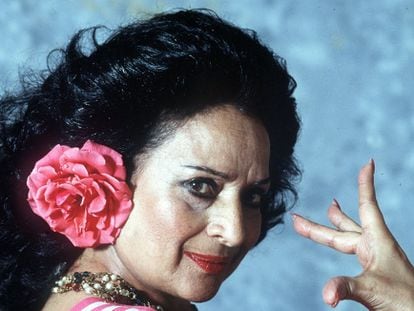 Lola Flores, en 1994.