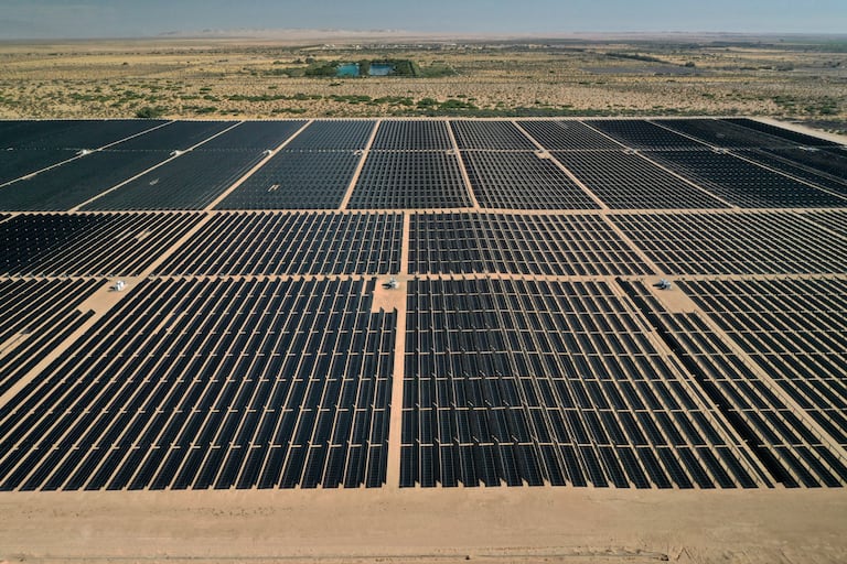 Paneles fotovoltaicos en El Centro, California.