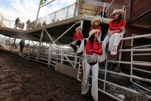 'Cowgirls' en el rodeo Calgary Stampede.