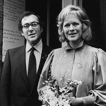 Harold Pinter y su esposa, Antonia Fraser, en una foto de 1980.