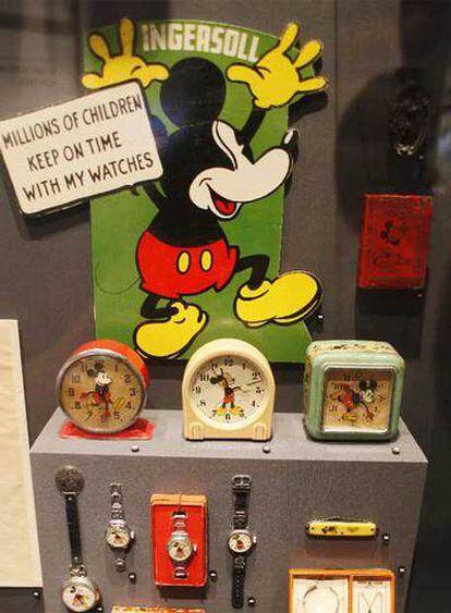 Vitrina del museo de Walt Disney en San Francisco.