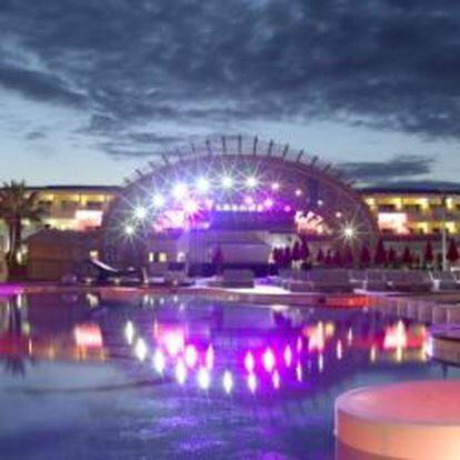 Vista del escenario de conciertos del Ushuaïa Ibiza Beach Hotel