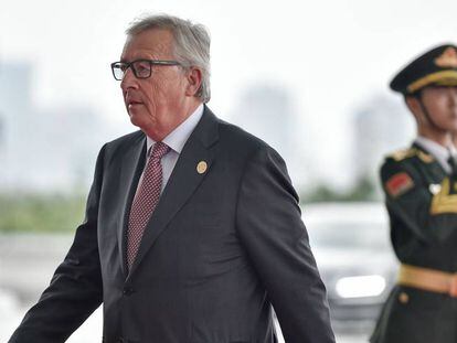 Jean-Claude Juncker, a su llegada a la cumbre del G20 en Hangzhou.