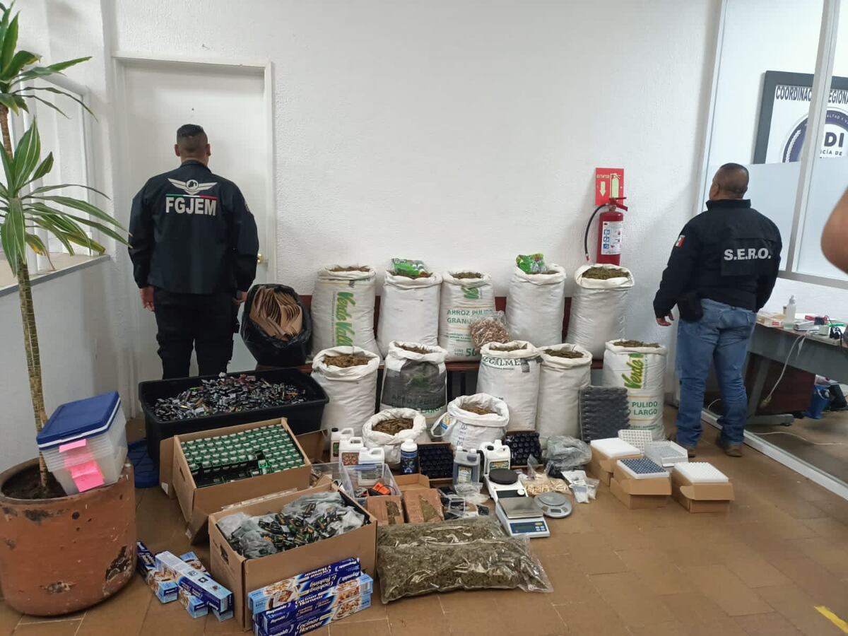 Desmantelan en Estado de México un laboratorio que producía marihuana