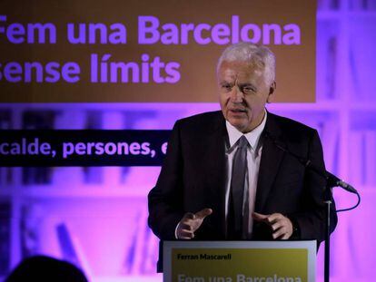 Ferran Mascarell presenta su candidatura a alcalde de Barcelona.