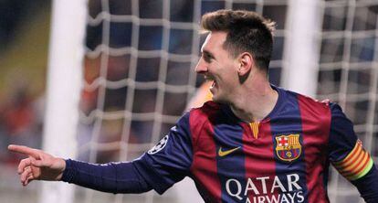 Messi celebra un gol el pasado 25 de noviembre.