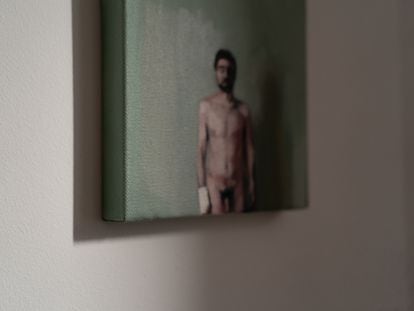 'Retrato de mi agresor'. Óleo s/lienzo, 20x20 cm, 2006.