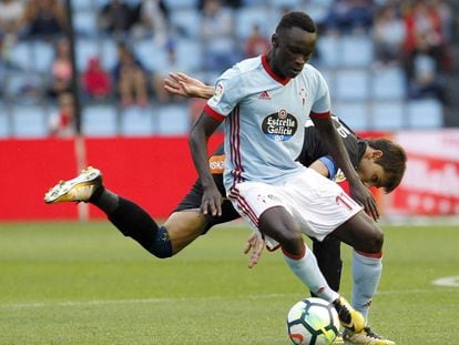 Pione Sisto, durant el partido ante el Alav&eacute;s.