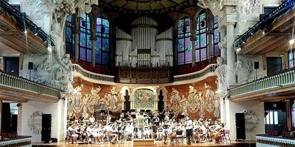 Representación de La bohème, versión concierto, en el Palau.