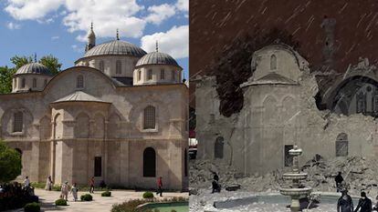 Ciudades convertidas en escombros: el antes y el después de la tragedia en Turquía y Siria