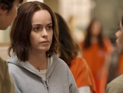 Taryn Manning en un episodio de la cuarta temporada de &#039;Orange Is The New Black&#039;. 