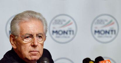 El primer ministro saliente Mario Monti.