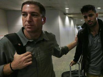 Greenwald y Miranda, a la llegada de este &uacute;ltimo a R&iacute;o de Janeiro. 