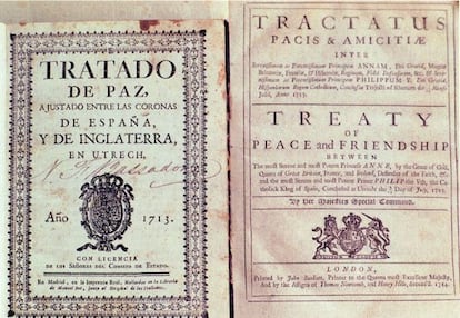 Original del 'Tratado de Utrecht'.