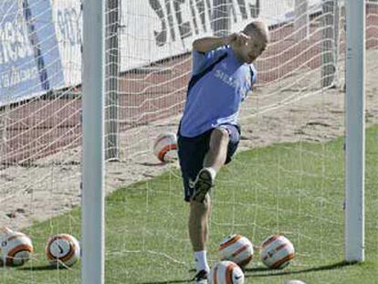 Gravesen, durante un entrenamiento.