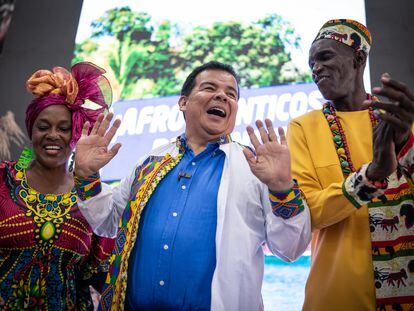 Roberto Ortíz, 'El Chontico', en su sede de campaña, en Cali, el 12 de octubre de 2023.