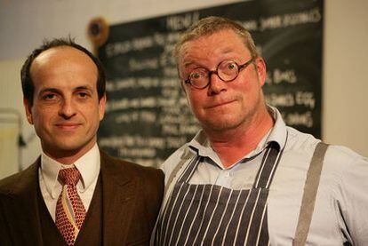 Herbert (izquierda), con el chef británico Fergus Henderson.