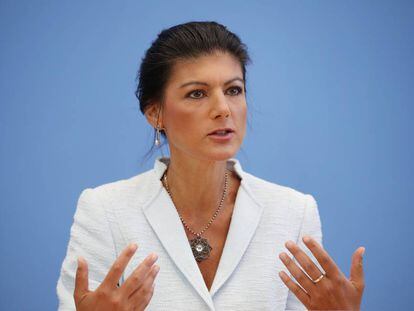 Sahra Wagenknecht, la líder de La Izquierda de Alemania, ha puesto en marcha el movimiento Aufstehen (Levantarse). 