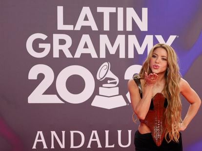 Sevilla 16/11/23 gala de los Premios Grammy Latinos 2023 Alfombra Roja Oficial,  Shakira  foto. Paco Puentes
