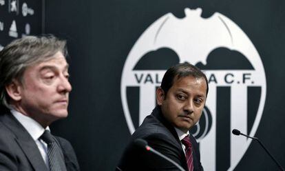 Jesús García Pitarch y el consejero del Valencia, Anil Murthy.