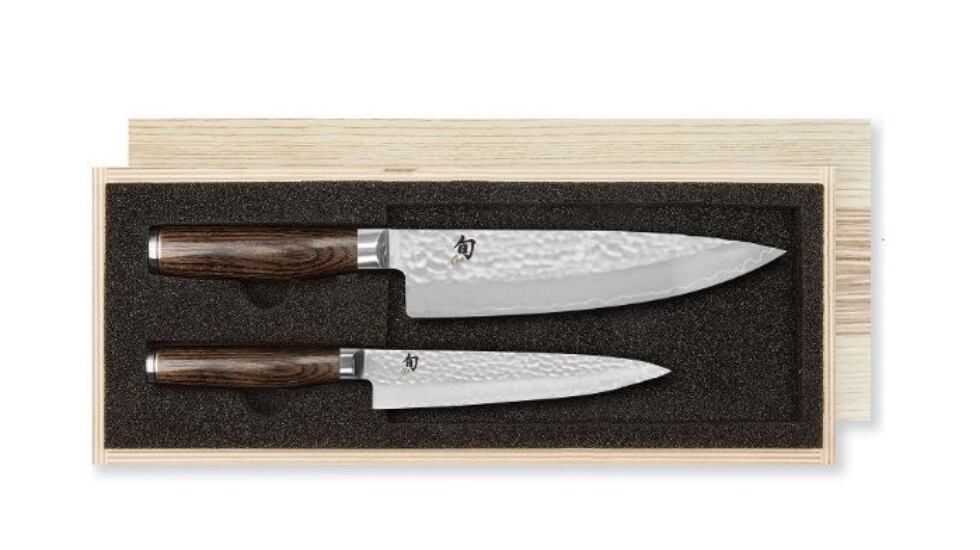 Lote de cuchillos de la gama Shun Premier, de la marca KAI.