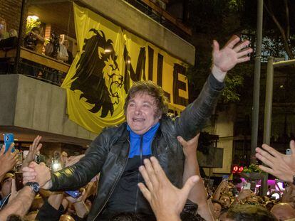 Javier Milei, el 16 de noviembre cuando cerró en Córdoba su campaña a la presidencia argentina.