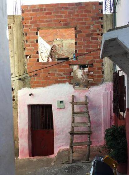 Vivienda de la familia de Hayat, en el barrio de Jebel Darsa, de Tetuán © Francisco Peregil